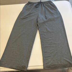 Amazon Gray Wide Leg Lounge Cotton  Pants